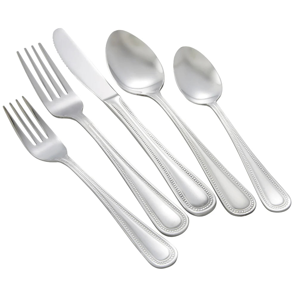 Winco 0005-05, 18/0 Heavyweight Dots Dinner Fork
