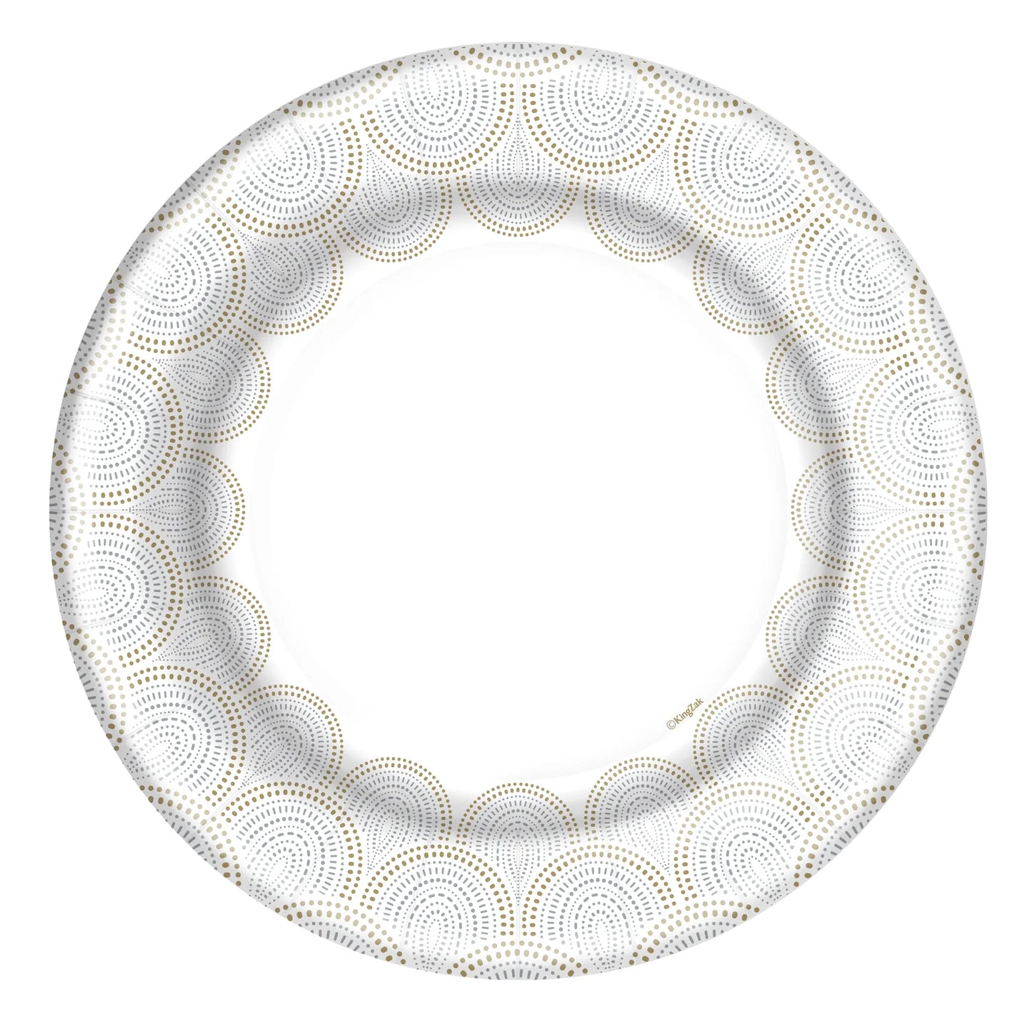 Rays Paper Plates – Stylish disposable plates with a modern sunburst design, available in 8.5-inch and 10.5-inch sizes, perfect for weddings, parties, and special events.