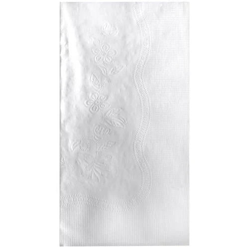 Premium 16.5" x 15" 2-ply combo dinner napkin, soft, absorbent, and durable, perfect for weddings, restaurants, and upscale events, offering an elegant and disposable table setting.