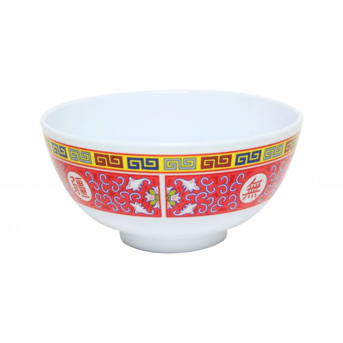 Thunder Group Rice Bowl 12/Pcs is perfect for serving not only rice, but also noodles, marinated vegetables, salads, and more Asian-inspired foods. This 12 Oz bowl will bring oriental flare to your food presentation. Manufactured from a durable plastic material this dinnerware is famous for its nearly unbreakable structure. Melamine bowls by Thunder Group is a practical solution for catered indoor and outdoor events. The Longevity collection has a distinctive appearance.