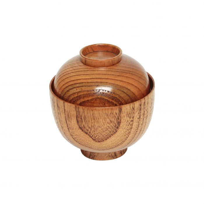 Thunder Group Miso Soup Bowl with Lid 12/Pcs Designed for both style and functionality, this bowl features a natural wood construction that adds warmth and authenticity to any dining setting. With a 9 oz capacity, it is perfect for serving miso soup, rice, or other traditional dishes. Its durable build ensures long-lasting use, making it ideal for restaurants, sushi bars, and catered events.