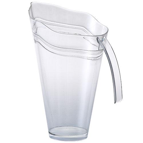 48oz Clear Plastic Pitcher – Durable, lightweight, and disposable. Perfect for serving water, juice, iced tea, and cocktails at parties, events, BBQs, and restaurants. Easy pouring and convenient for entertaining.