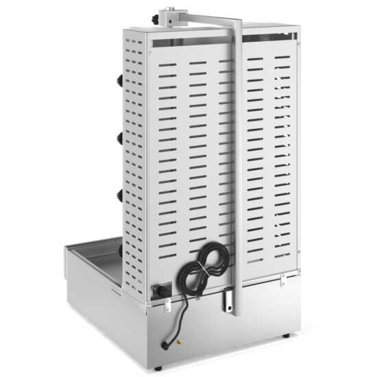 Cookline 4G gas vertical gyro shawarma broiler, designed for 120 lbs capacity and 52,000 BTUs, ideal for efficiently cooking shawarma and gyro in high-demand commercial kitchens.