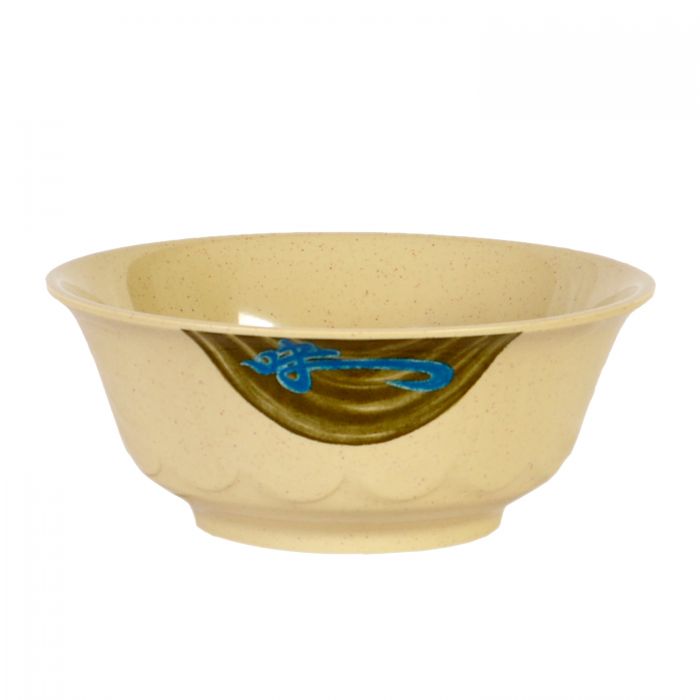 Thunder Group Scalloped Bowl 6/Pcs is perfect for serving fruits, salads, noodles, rice-based dishes and other items of Asian cuisine for a whole table to share. This scalloped bowl will bring oriental flare to your food presentation. Manufactured from a durable plastic material this bowl is extremely popular for its nearly unbreakable structure. However, with heat resistance of up to 212°F or 100°C, melamine is not suitable for cooking in a microwave or an oven.