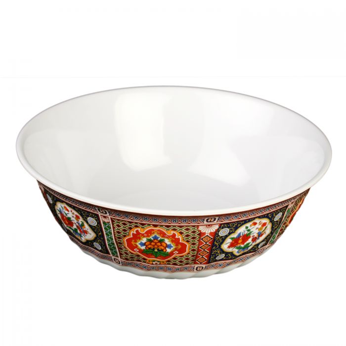Thunder Group Swirl Bowl 12/Pcs is perfect for serving fruits, salads, noodles, rice-based dishes and other items of Asian cuisine for a whole table to share. This swirl bowl will bring oriental flare to your food presentation. Manufactured from a durable plastic material this bowl is extremely popular for its nearly unbreakable structure. However, with heat resistance of up to 212°F or 100°C, melamine is not suitable for cooking in a microwave or an oven.