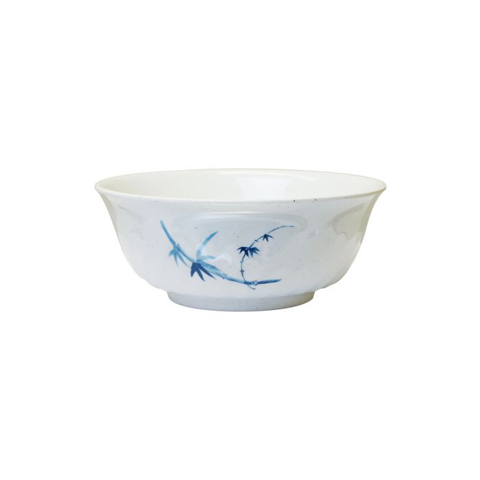 Thunder Group Swirl Bowl 6/Pcs is perfect for serving miso soup, soba, ramen, kimchi and other Asian dishes. This stone-colored bowl with bamboo accents will bring oriental flare to your food presentation. Manufactured from a durable plastic material this dinnerware is extremely popular for its nearly unbreakable structure. However, with heat resistance of up to 212° F or 100° C, melamine is not suitable for cooking and warming foods in a microwave or oven. It is dishwasher safe.