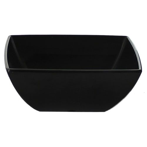 Thunder Group Square Bowl 12/Pcs is a perfect dinnerware for presenting your sources, dips, salsa, or even fruits. This bowl looks like ceramics but is much more lightweight and durable. It is an excellent choice for inside or outside dining spots. This square melamine bowl comes in deep black color as a distinctive feature of the Classic Black Western collection. All Classic Black tableware will equally suit big restaurants and small sushi bars, crowded catered events and buffets.