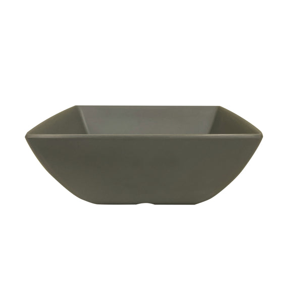 Thunder Group Square Bowl 12/Pcs is a perfect dinnerware for presenting your salads, soups, or even fruits. This bowl looks like ceramics but is much more lightweight and durable. It is an excellent choice for inside or outside dining spots. This square melamine bowl comes in an elegant stone blue grey as a distinctive feature of the Classic Stone Grey Western collection. All Classic Stone Grey tableware will equally suit big restaurants and small sushi bars, crowded catered events and buffets.
