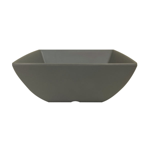 Thunder Group Square Bowl 12/Pcs is a perfect dinnerware for presenting your salads, soups, or even fruits. This bowl looks like ceramics but is much more lightweight and durable. It is an excellent choice for inside or outside dining spots. This square melamine bowl comes in an elegant stone blue grey as a distinctive feature of the Classic Stone Grey Western collection. All Classic Stone Grey tableware will equally suit big restaurants and small sushi bars, crowded catered events and buffets.