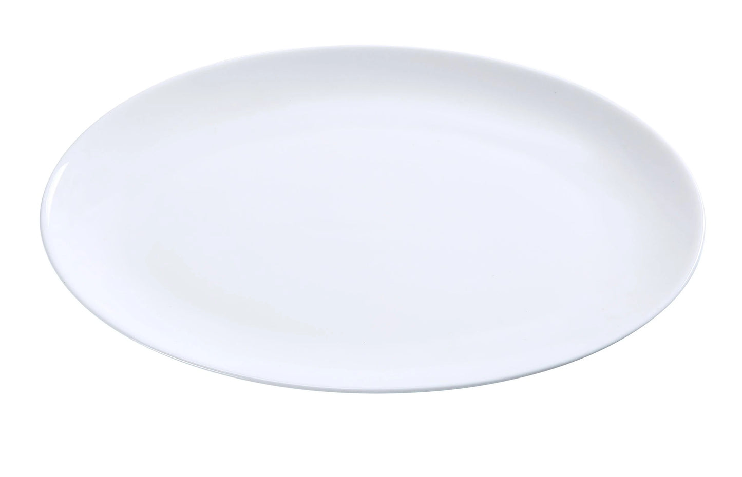 Yanco Coupe Platter AC-14-CP is a stylish and versatile choice for serving a variety of dishes. Crafted from high-quality porcelain with a smooth glaze finish, it offers durability and an elegant presentation. This super white oval platter is perfect for serving vegetables, cold cuts, fresh greens, and appetizers. Its sleek design makes it an excellent addition to fine-dining restaurants, catered events, and other professional dining settings.