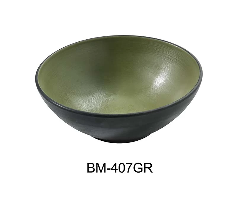 Yanco Cereal/Salad Bowl BM-407GR serving bowl. Crafted for both function and style, this bowl features a rich, vibrant green hue that adds a pop of color to any table setting. Made from high-quality materials, it's designed for everyday use, offering both durability and elegance. Perfect for serving salads, pastas, or even as a decorative piece, this bowl combines practicality with a touch of sophistication. Whether you’re hosting a dinner party or enjoying a quiet meal, the YANCO-BM-407GR ensures your tabl