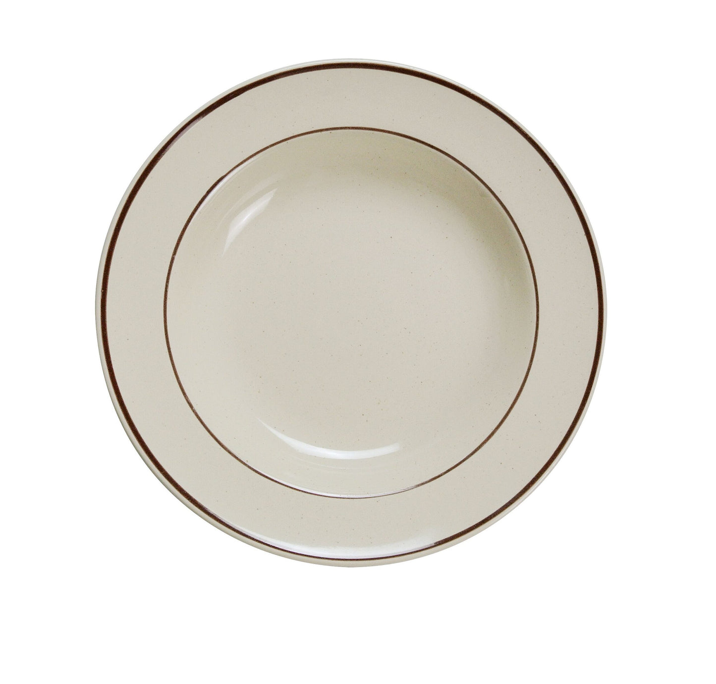 Yanco Rim Soup Bowl BR-3 is a stylish and durable choice for serving a variety of dishes. Crafted from high-quality porcelain with a smooth glaze finish, it offers excellent resistance to mechanical damage and temperature changes. Featuring an elegant speckled design with a brown rim, this bowl enhances food presentation, making it perfect for serving soups, pasta, and salads.