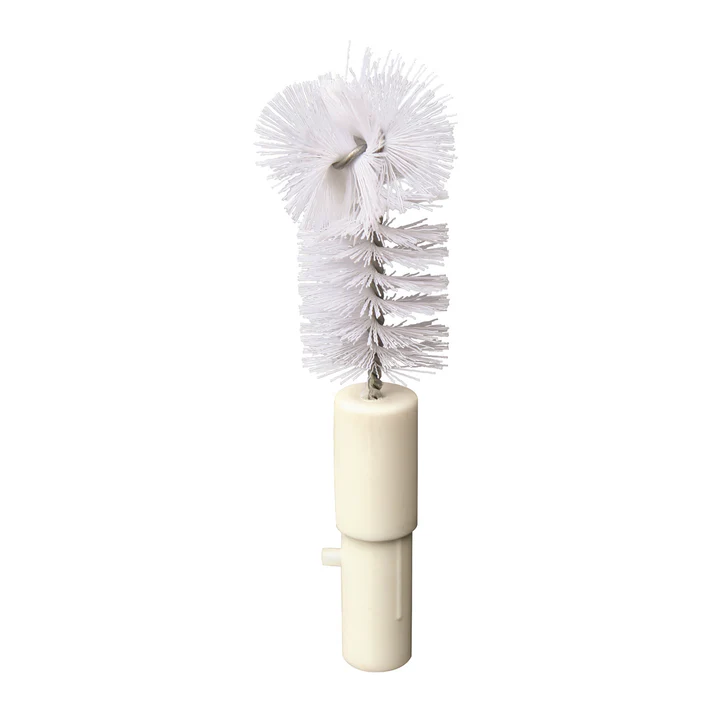 Pinned Glass Washer for Shot Glasses Set 6/Pack this specialized glass washer brush, crafted with durable plastic and equipped with sturdy white bristles, ensures thorough cleaning without the risk of breakage. Designed specifically for standard shot glasses, the BRS-732SG fits seamlessly with all Bar Maid model glass washers, offering versatility and convenience for busy bartenders. Whether running a hotel, restaurant, or catering service, this glasswasher brush will keep your shot.