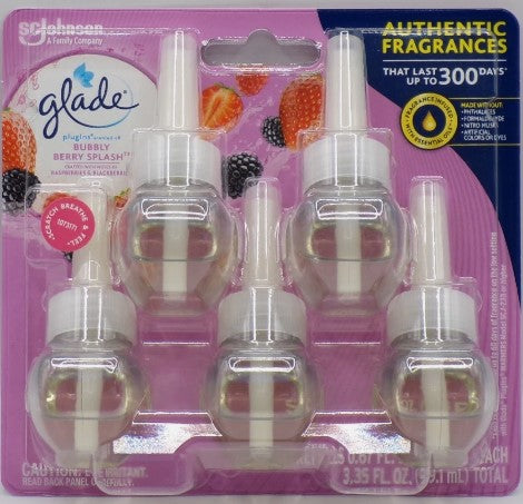 Glade Scented Oil Refill – Bubbly Berry Splash, 0.67 Oz