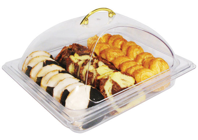 Winco C-DPF2 Polycarbonate Flip Opening Full-size Dome Cover