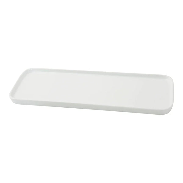 Yanco Rectangular Plate CA-513 offers a sleek and modern presentation for a variety of dishes. Measuring 13 3/4" in length, 5" in width, and 5/8" in height, this plate provides ample space for appetizers, entrées, and desserts. Crafted from high-quality porcelain with a bright white finish, it enhances food presentation while ensuring durability for busy restaurants, hotels, and cafes.