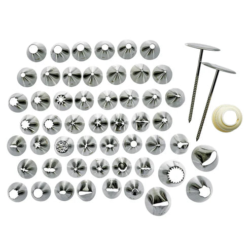 Winco CDT-52, 52 Tips, S/S Cake Decorating Set