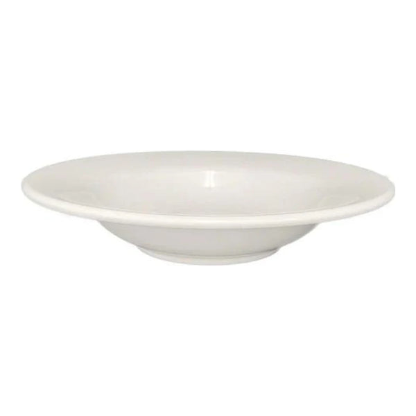 Thunder Group Wide Rim Salad Bowl 12/Pcs Its color and design will complement any of your dishes. Wide rim makes it easy to mix in and hold to. This salad bowl is simple yet ceramics looking. The 8 oz. capacity makes it a perfect option for various side dishes. This bowl is made of heavyweight melamine that is hard to break or chip but easy to clean. Such tableware is long-lasting and affordable. It is non-toxic, BPA free, NSF listed. Not for use in a microwave.
