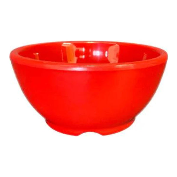 Thunder Group Soup Bowl 12/Pcs will definitely add aesthetic appeal to your meal service. It is compact and capacious. A deep structure will keep hot liquids inside and prevent spills. It is especially good if there are young children among the regulars of your establishment. They eat slowly, and such bowl prevents fast cooling of your soups. Manufactured from melamine, this bowl is extremely durable and will not get scratched from frequent use. Non-toxic, NSF approved. Commercial dishwasher safe.