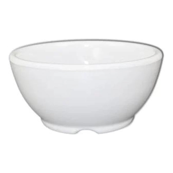 Thunder Group Soup Bowl 12/Pcs will definitely add aesthetic appeal to your meal service. It is compact and capacious. A deep structure will keep hot liquids inside and prevent spills. It is especially good if there are young children among the regulars of your establishment. They eat slowly, and such bowl prevents fast cooling of your soups. Manufactured from melamine, this bowl is extremely durable and will not get scratched from frequent use. Non-toxic, NSF approved. Commercial dishwasher safe.