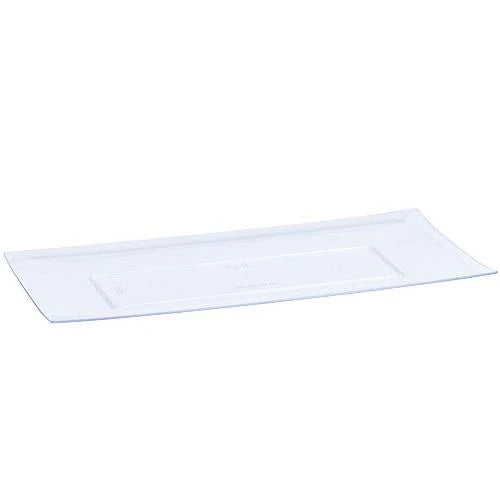 Elegant 13"x6.25" Condiment Pearl Tray with a glossy pearl finish, ideal for serving dips, sauces, and small appetizers at events or everyday meals.