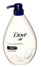 Dove Beauty Nourishing Body Wash, 1 L (33.8 oz) with pump bottle