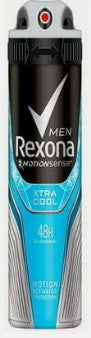 Rexona Men Antiperspirant Deodorant Spray – Xtra Cool, 200 mL for all-day sweat and odor protection with a refreshing, cool scent