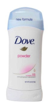 Dove Invisible Solid Antiperspirant Deodorant Powder scent 2.6 oz with invisible protection and a light, clean fragrance