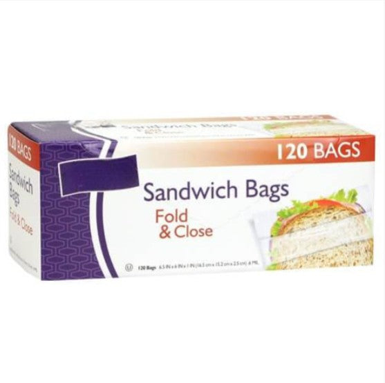 Flip-top sandwich bags, BPA-free, disposable food storage, lunch bags, snack storage, meal prep bags, easy-open, durable plastic bags, travel-friendly, kitchen essentials, fresh food storage.