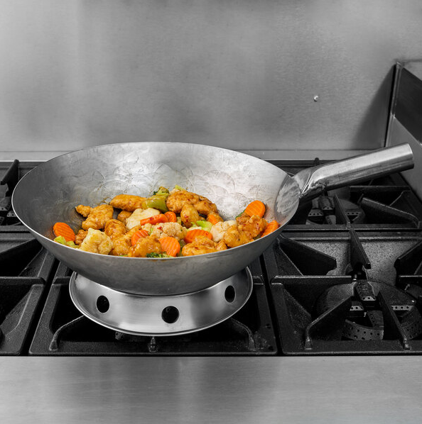 Stir-frying wok