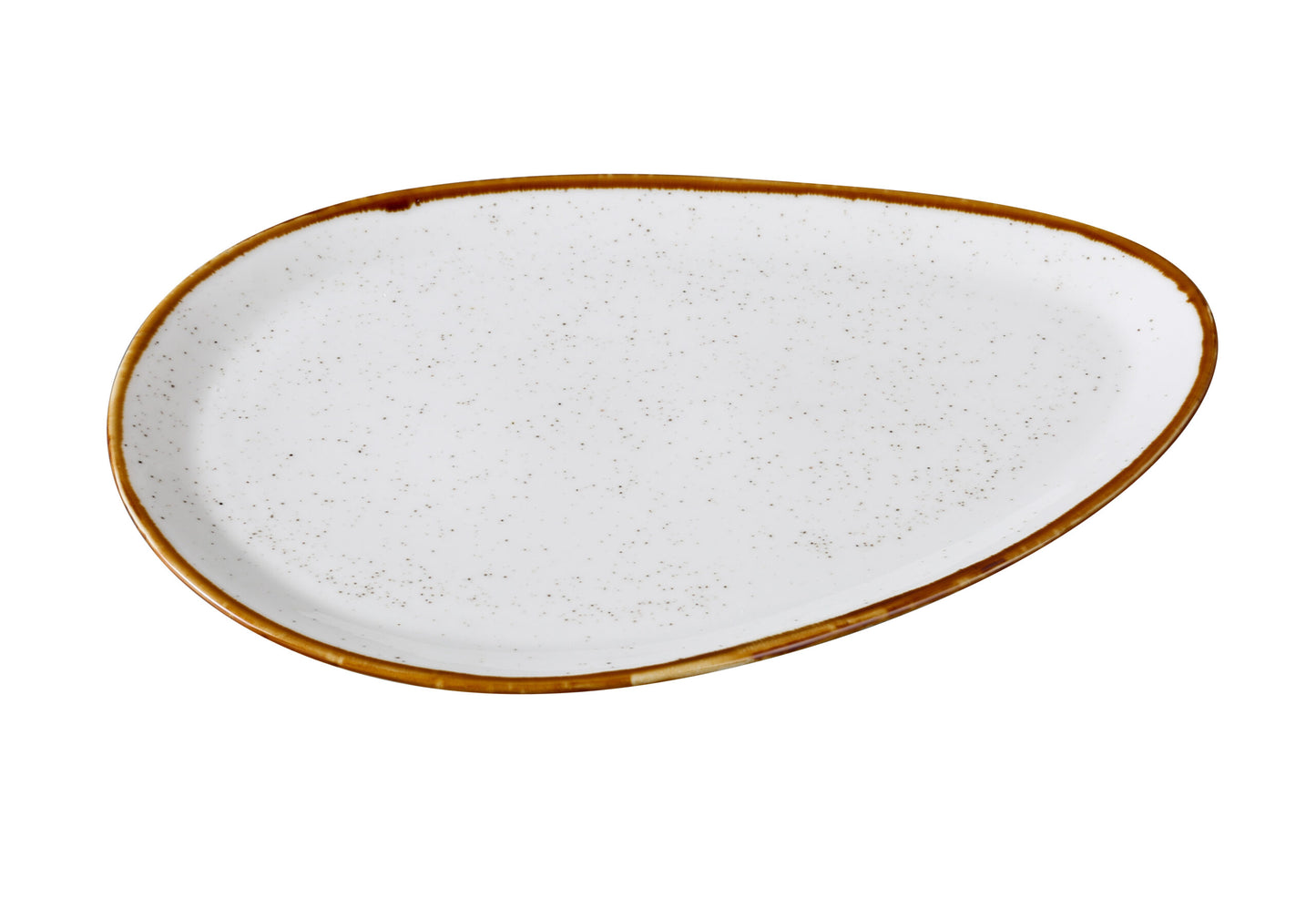 Yanco Oval Plate GL-214 brings a fresh and refined aesthetic to any dining experience. Crafted from high-quality porcelain, it features a soft speckled surface accented with a subtle colored rim. Its elongated oval shape offers a graceful platform for serving entrées, shareable sides, or composed main courses, making it ideal for upscale dining settings.