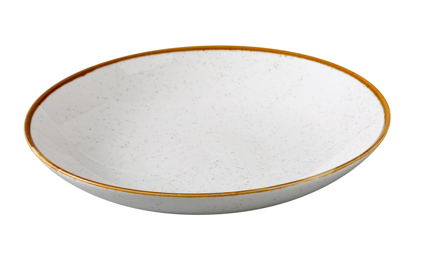 Yanco Salad Bowl GL-511 offers a wide, shallow design ideal for serving leafy greens, grain bowls, or shared sides. Made from modern porcelain, it features a soft white glaze with natural speckling and a delicate colored rim. This combination, signature to the Glory collection, creates a clean and refined look that complements contemporary dining settings while providing the durability needed for daily use.