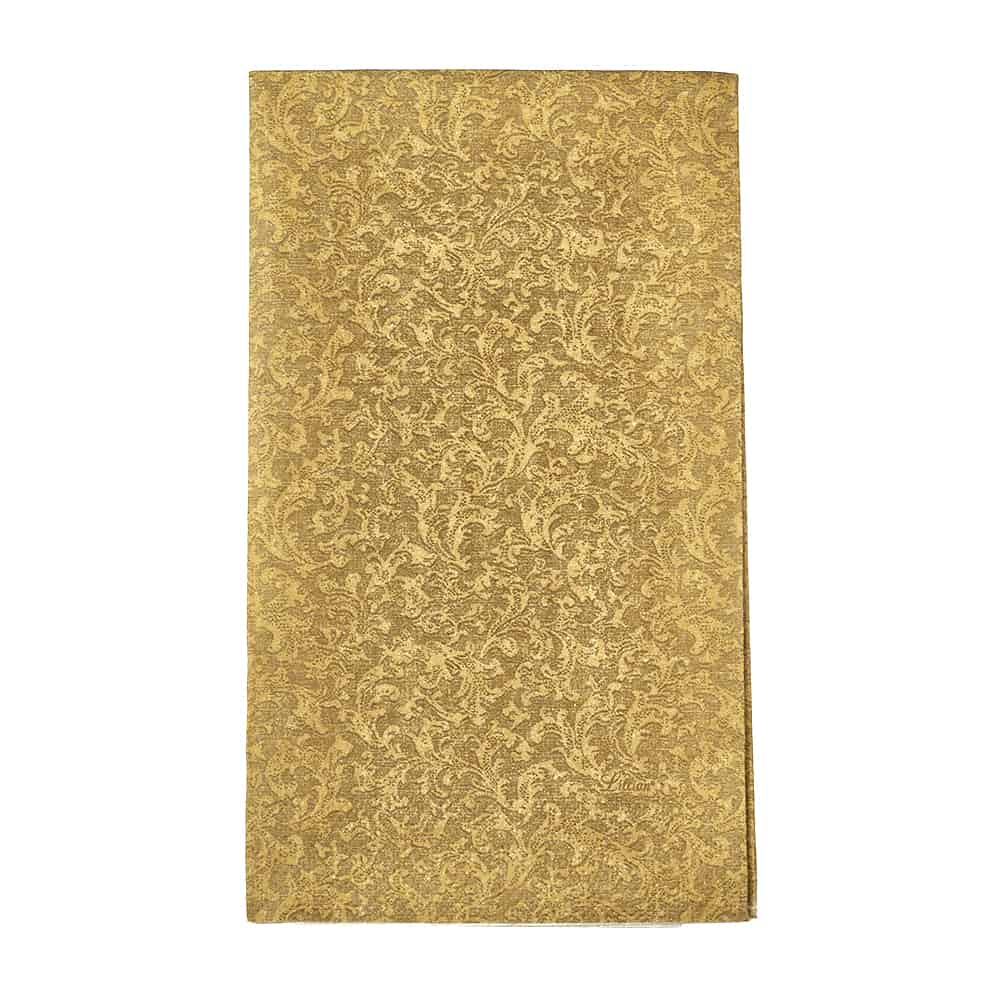 Premium Textures Bistro Napkins in silver and gold. Perfect for restaurants, weddings, and events. Stylish, absorbent, and disposable for an upscale dining experience.