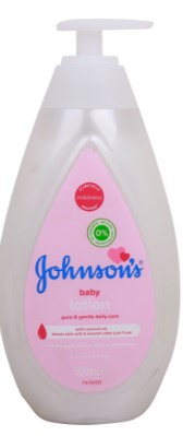 Johnson’s Baby Soft Lotion with Pump, 500 ml gentle moisturizing lotion in an easy-to-use pump bottle