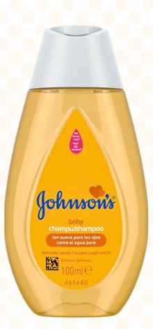 Johnson & Johnson Baby Shampoo, 100 ml (3.5 oz) gentle tear-free shampoo for soft, smooth, and healthy baby hair