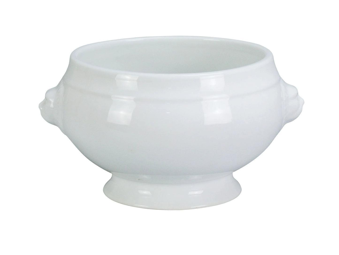 Yanco Lion Bouillon Cup LB-215 is a refined and versatile addition to any restaurant or dining setting. Designed to elegantly present soups, chowders, stews, and condiments, this cup combines functionality with classic appeal. Crafted from high-quality porcelain, it features a sleek white glaze that enhances its durability and aesthetic charm. Built for convenience, it is oven, dishwasher, and microwave safe, making it ideal for both commercial and home use.
