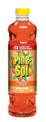Pine-Sol Man Mandarin Scent Multi-Surface Cleaner, 828 mL bottle for everyday household cleaning
