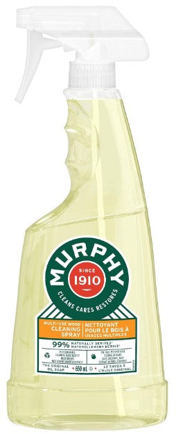 Murphy Oil Soap Clean & Shine, 650 ml spray for cleaning, nourishing, and shining wood surfaces like furniture, floors, and cabinets