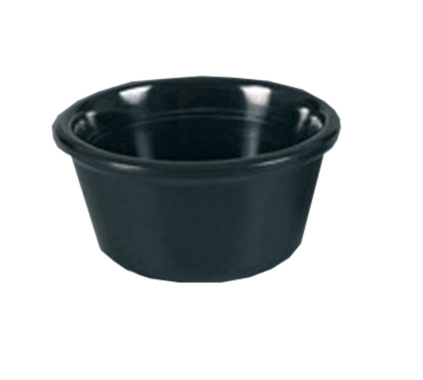 Yanco Fluted Ramekin NC-509BK the perfect addition to any restaurant, catering event or home kitchen. This sleek and stylish ramekin is made from high-quality melamine and features a round, fluted design that is sure to impress. Measuring 2-7/8" in diameter and 1-1/4" in height, this ramekin is the perfect size for serving individual portions of your favorite dips, sauces or desserts.This product has a two-ounce capacity, perfect for creating eye-catching dishes.