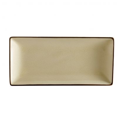 C.A.C. Rect. Platter 11 1/2" – Elegant creamy white porcelain platter, ideal for serving entrées, appetizers, sushi, and desserts. SKU: RSCAC-666-13-W.