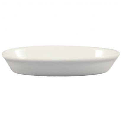 C.A.C. 7" Oval Baking Dish, 8oz capacity, ideal for side dishes and individual portions. Sold as 36 per case. SKU: RSCAC-BKW-2.