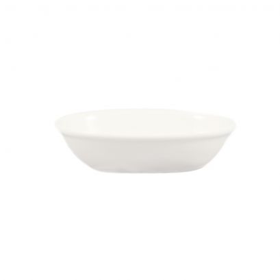 C.A.C. 5 1/2" Oval Baking Dish, 5oz capacity, ideal for sauces and small portions. Sold as 36 per case. SKU: RSCAC-BKW-4.