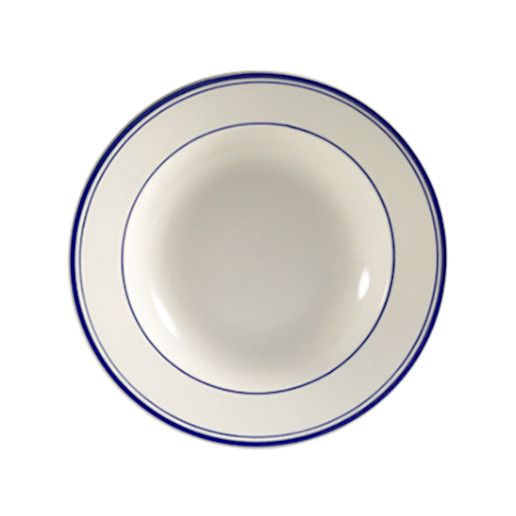 C.A.C. 16oz Pasta Bowl, 10 1/2" diameter, perfect for pasta, salads, and soups. Sold as 12 per case. SKU: RSCAC-BLU-105.