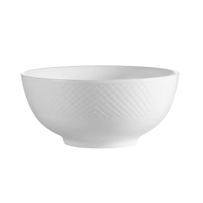 C.A.C. 15oz Nappie Bowl, crafted from durable, chip-resistant porcelain. Ideal for soups, cereals, and salads. SKU: RSCAC-BST-18.