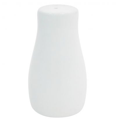 C.A.C. Pepper Shaker – 1 1/4" compact, durable porcelain shaker with a sleek white design. Sold 48 per case. SKU: RSCAC-CN-PS.