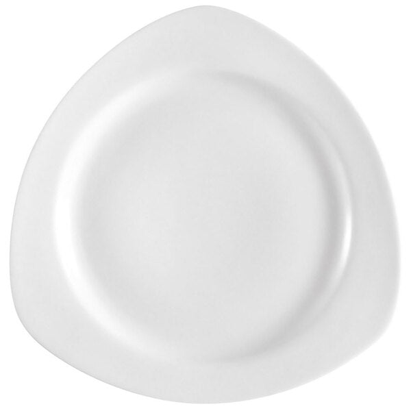 C.A.C. 7-inch Triangular Plate – Durable porcelain plate with a contemporary triangular shape, ideal for appetizers and desserts. SKU: RSCAC-CPT-8.
