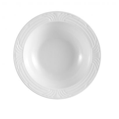 C.A.C. 9.5oz Grapefruit Dish – White porcelain bowl, 6 1/2" diameter. SKU: RSCAC-CRO-10.