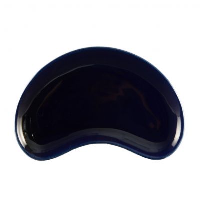 C.A.C. Crescent Shape Salad Plate 8 3/4" in blue – case of 36 – SKU RSCAC-CRS-8-BLU.