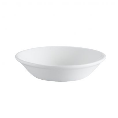 C.A.C. 4.5oz Fruit Dish – White porcelain bowl with 4 1/2" diameter, SKU RSCAC-EVT-44, 36 per case.