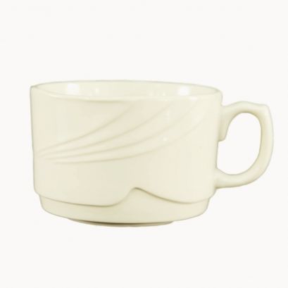 C.A.C. 15 oz White Porcelain Stacking Mug – SKU RSCAC-GAD-56
